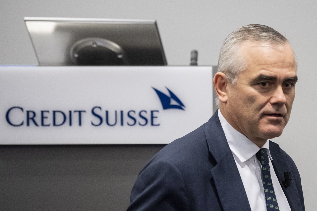 Ο δ.σ. της Credit Suisse, Τόμας Γκότσταϊν © EPA/ENNIO LEANZA