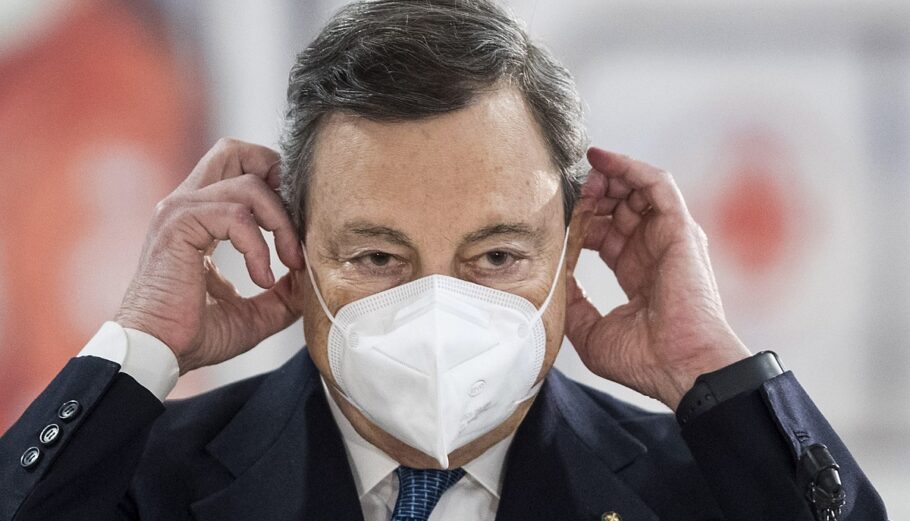 Ο Ιταλός πρωθυπουργός Mario Draghi © EPA