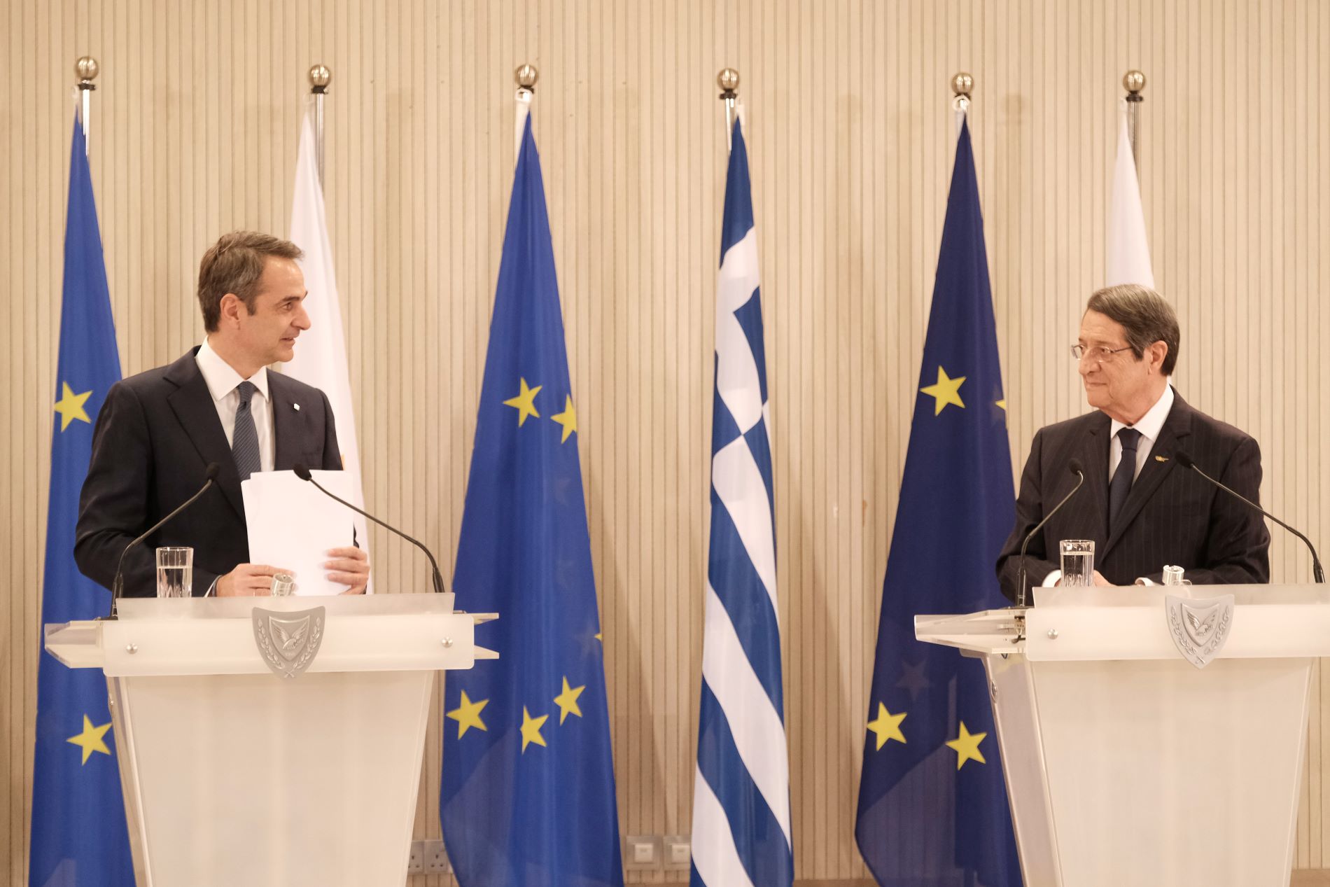 Στην Αθήνα ο Ν. Αναστασιάδης για συνάντηση με τον Κ. Μητσοτάκη