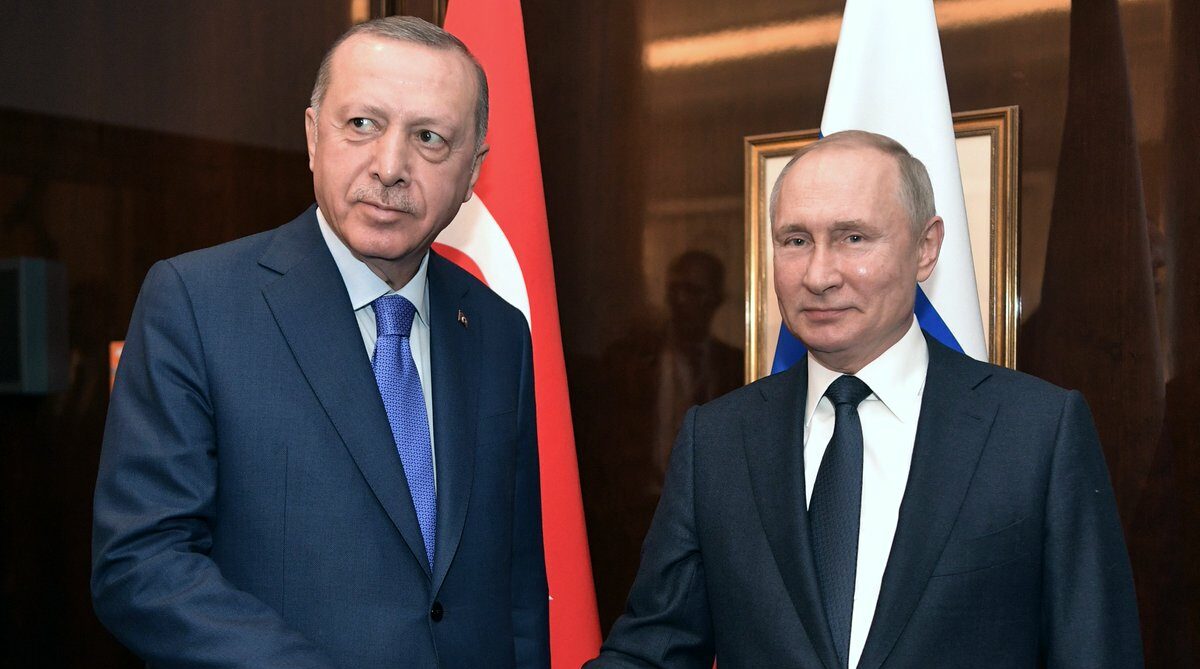 Ο Ρετζέπ Ταγίπ Ερντογάν και ο Βλαντιμίρ Πούτιν © Twitter