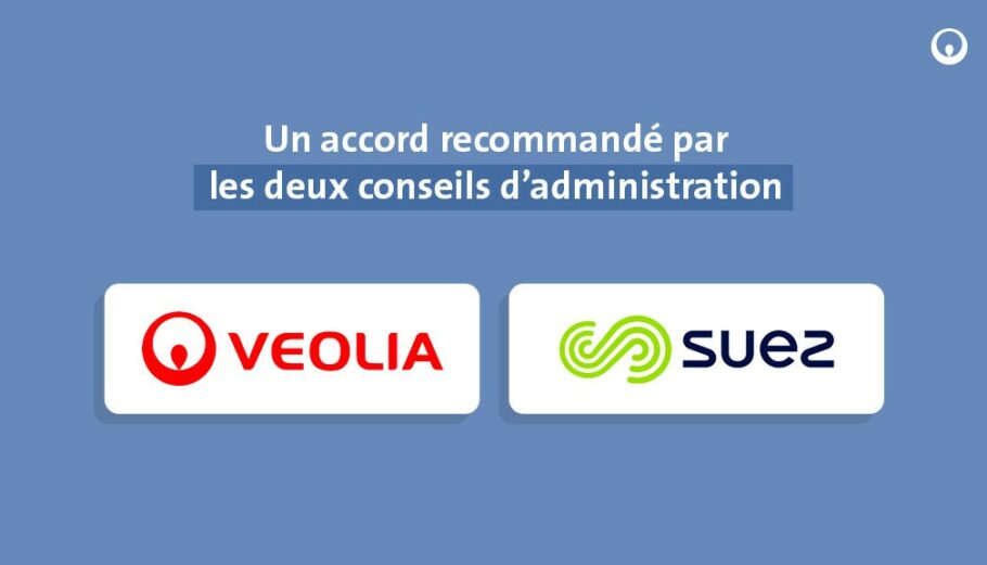 Η ανακοίνωση της συμφωνίας Veolia - Suez © twitter.com/Veolia