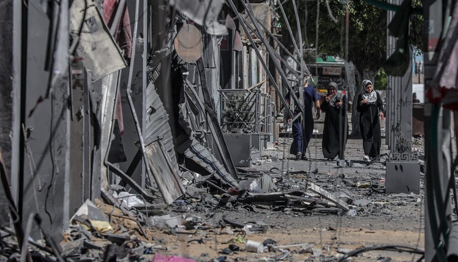 Συγκρούσεις στη Λωρίδα της Γάζας©EPA/MOHAMMED SABER