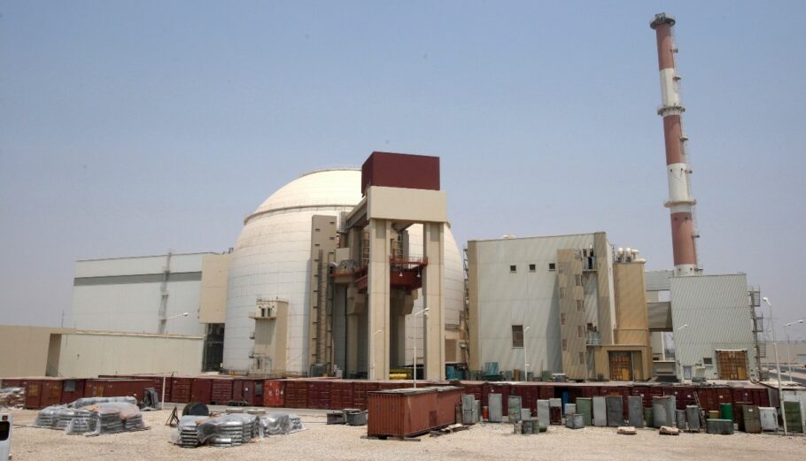 Ο πυρηνικός σταθμός του Μπουσέρ στο Ιράν @ EPA/ABEDIN TAHERKENAREH