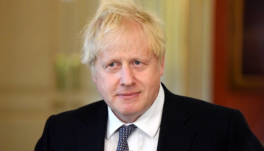 Ο Βρετανός Πρωθυπουργός, Μπόρις Τζόνσον © EPA/FACUNDO ARRIZABALAGA