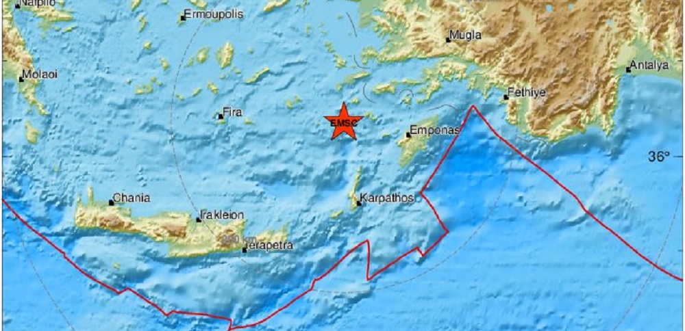 Ισχυρός σεισμός 5,7 Ρίχτερ νοτιοδυτικά της Νισύρου