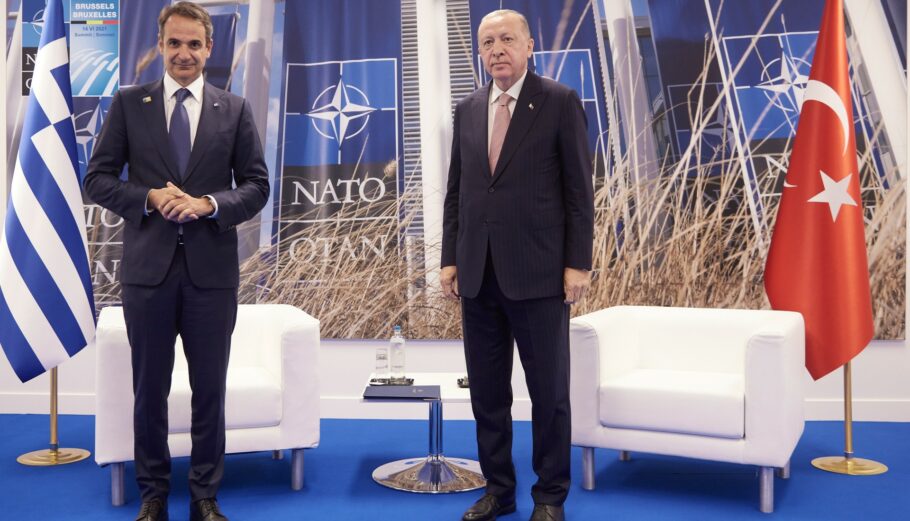 Κυριάκος Μητσοτάκης - Ρετζέπ Ταγίπ Ερντογάν © EUROKINISSI/ΓΡΑΦΕΙΟ ΤΥΠΟΥ ΠΡΩΘΥΠΟΥΡΓΟΥ/ΔΗΜΗΤΡΗΣ ΠΑΠΑΜΗΤΣΟΣ