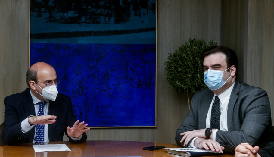 Ο Κ. Χατζηδάκης και ο Κυρ. Πιερρακάκης @Eurokinissi