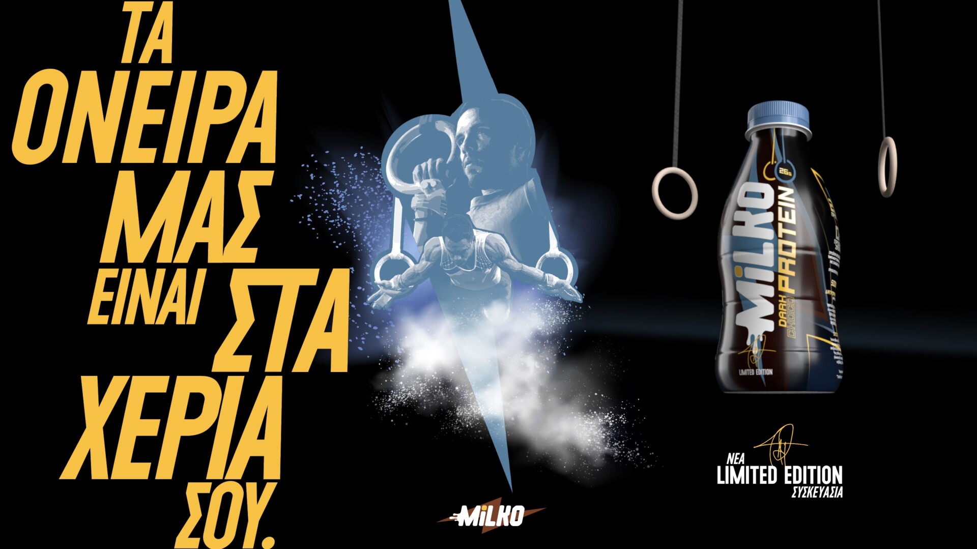 Milko Protein: Συλλεκτική συσκευασία με την υπογραφή του Λευτέρη Πετρούνια