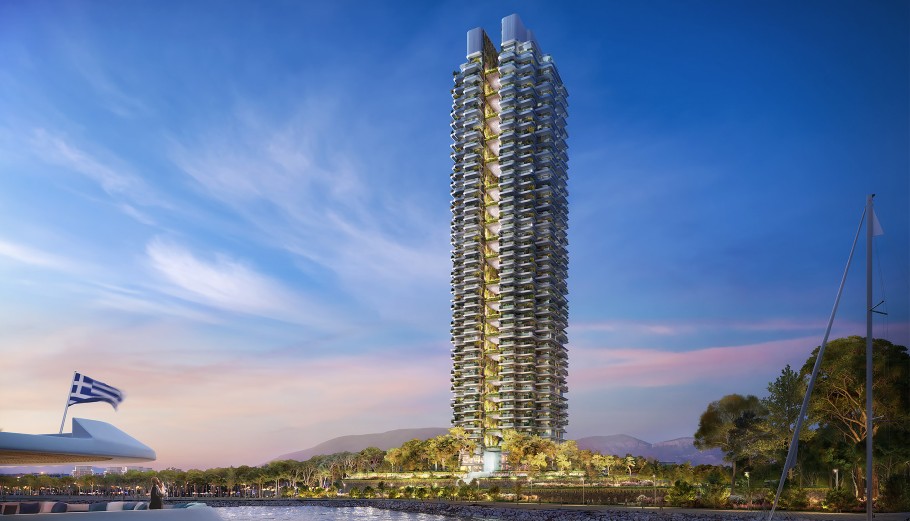 Μακέτα του Marina Tower στο Ελληνικό © Lamda Development