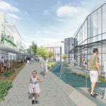 Μακέτα από το River West Open © https://www.vikelas.gr/work/river-west-open-shopping-center