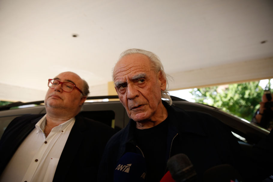 Ο Άκης Τσοχατζόπουλος μετά την αποφυλάκισή του το 2017 © Eurokinissi