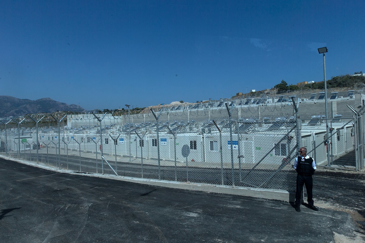Η νέα κλειστή δομή για πρόσφυγες και μετανάστες στην θέση Ζερβού στην Σάμο ©EUROKINISSI