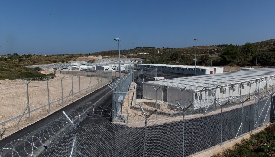 Η νέα κλειστή δομή για πρόσφυγες και μετανάστες στην θέση Ζερβού στην Σάμο ©EUROKINISSI