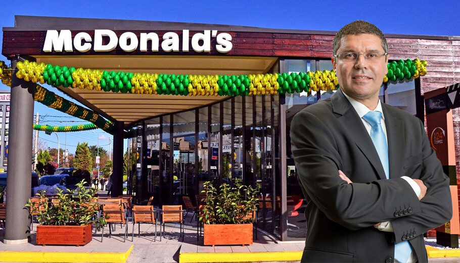 Victor Tedesco, CEO της Premier Capital plc, Developmental Licencee της McDonald’s για την Ελλάδα και άλλες 5 χώρες © facebook.com/mcdonalds.restaurants.gr / powwergame.gr