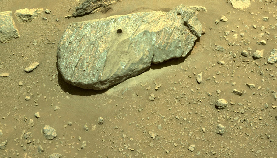 Το ρόβερ Perseverance της NASA κατάφερε να πάρει πέτρινο δείγμα από τον πλανήτη Άρη © twitter.com/NASAPersevere