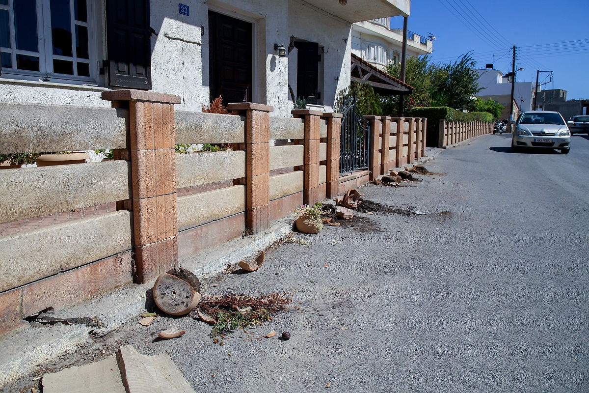 Ζημιές από τον σεισμό στο Αρκαλοχώρι ©ΣΤΕΦΑΝΟΣ ΡΑΠΑΝΗΣ/ EUROKINISSI