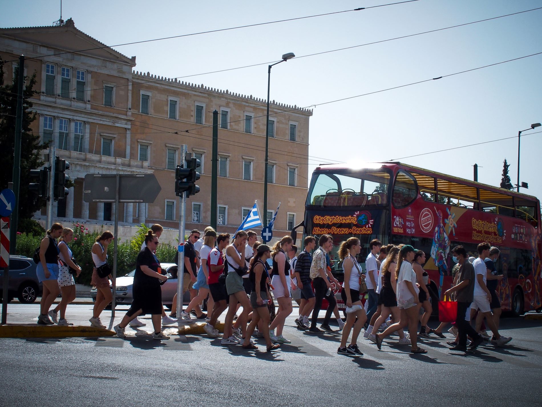 Τουρίστες στο Σύνταγμα ©Eurokinissi