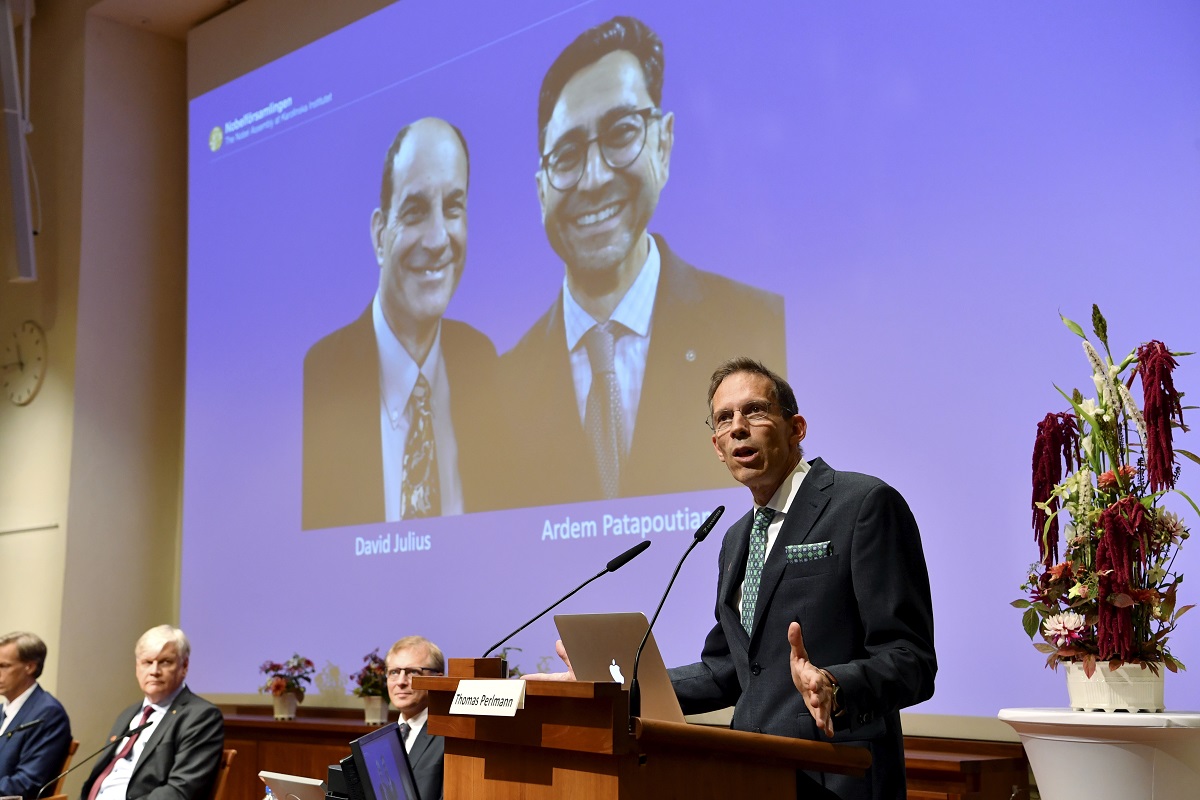 Νόμπελ Ιατρικής: Στους Αμερικανούς Ντ. Τζούλιους και Α. Παταπουτιάν
