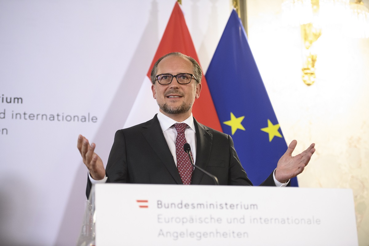 Ο Αυστριακός Υπουργός Εξωτερικών Αλεξάντερ Σάλενμπεργκ ©EPA/CHRISTIAN BRUNA