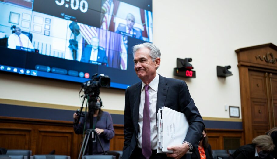 Ο επικεφαλής της Fed, Τζέρομ Πάουελ ©EPA/Al Drago