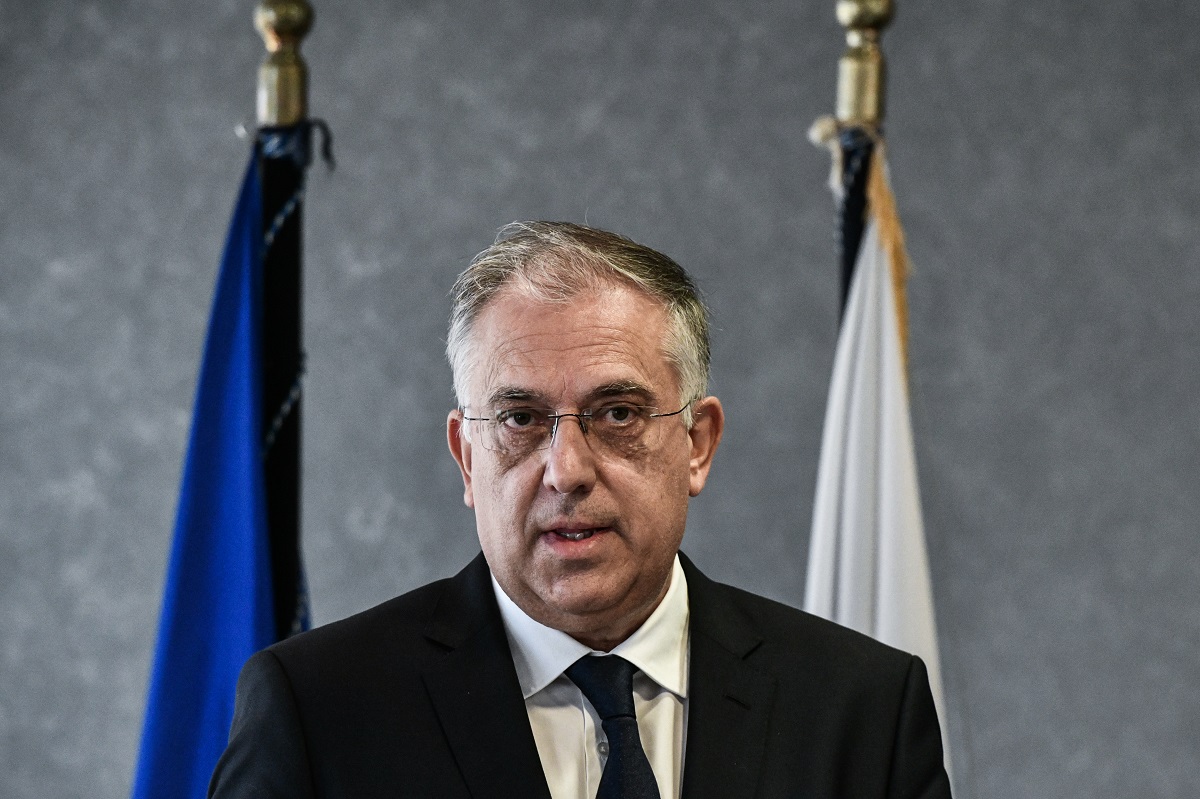 Ο υπουργός Προστασίας του Πολίτη Τ. Θεοδωρικάκος © Eurokinissi