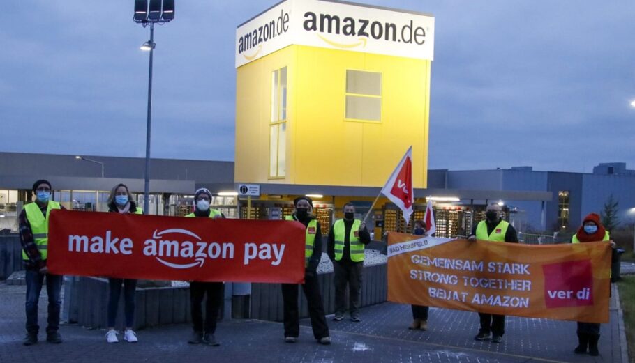 Απεργία των εργαζομένων της Amazon ©twitter