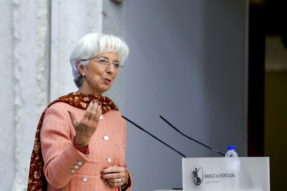 Η Κριστίν Λαγκάρντ © EPA/TIAGO PETINGA
