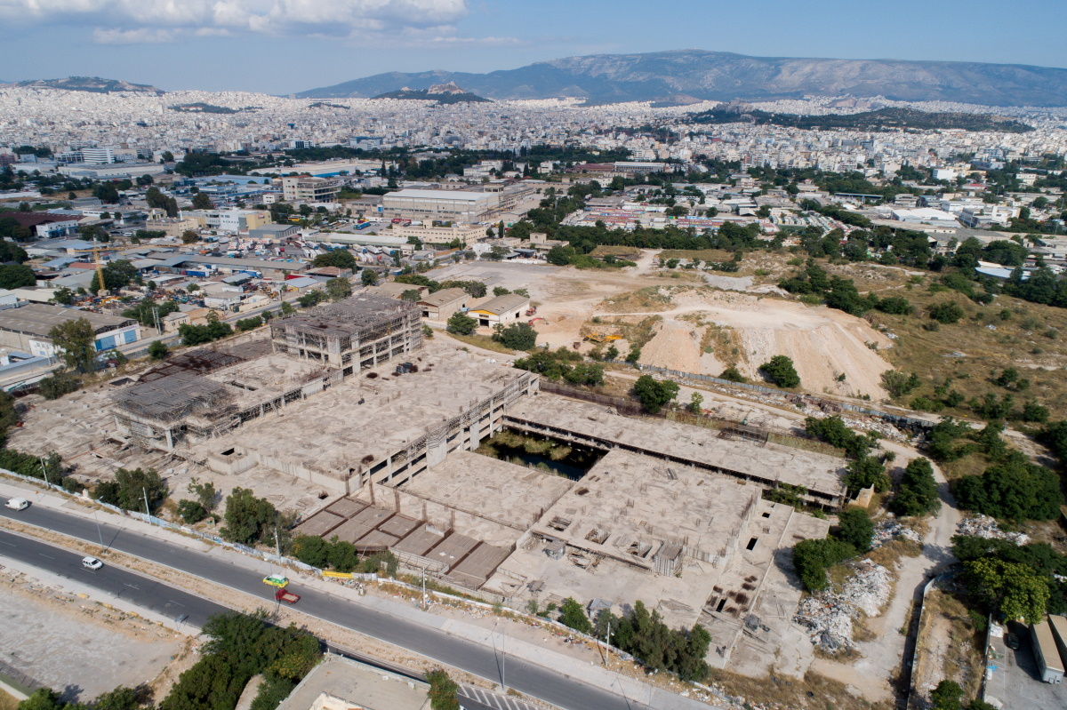 H έκταση στην οποία θα υλοποιηθεί η διπλή ανάπλαση από το πρότζεκτ του Βοτανικού Πηγή: Eurokinissi