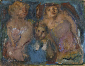 Τρεις μορφές (Γυναίκες και παιδί) του Γ. Μπουζιάνη © vergosauctions.com