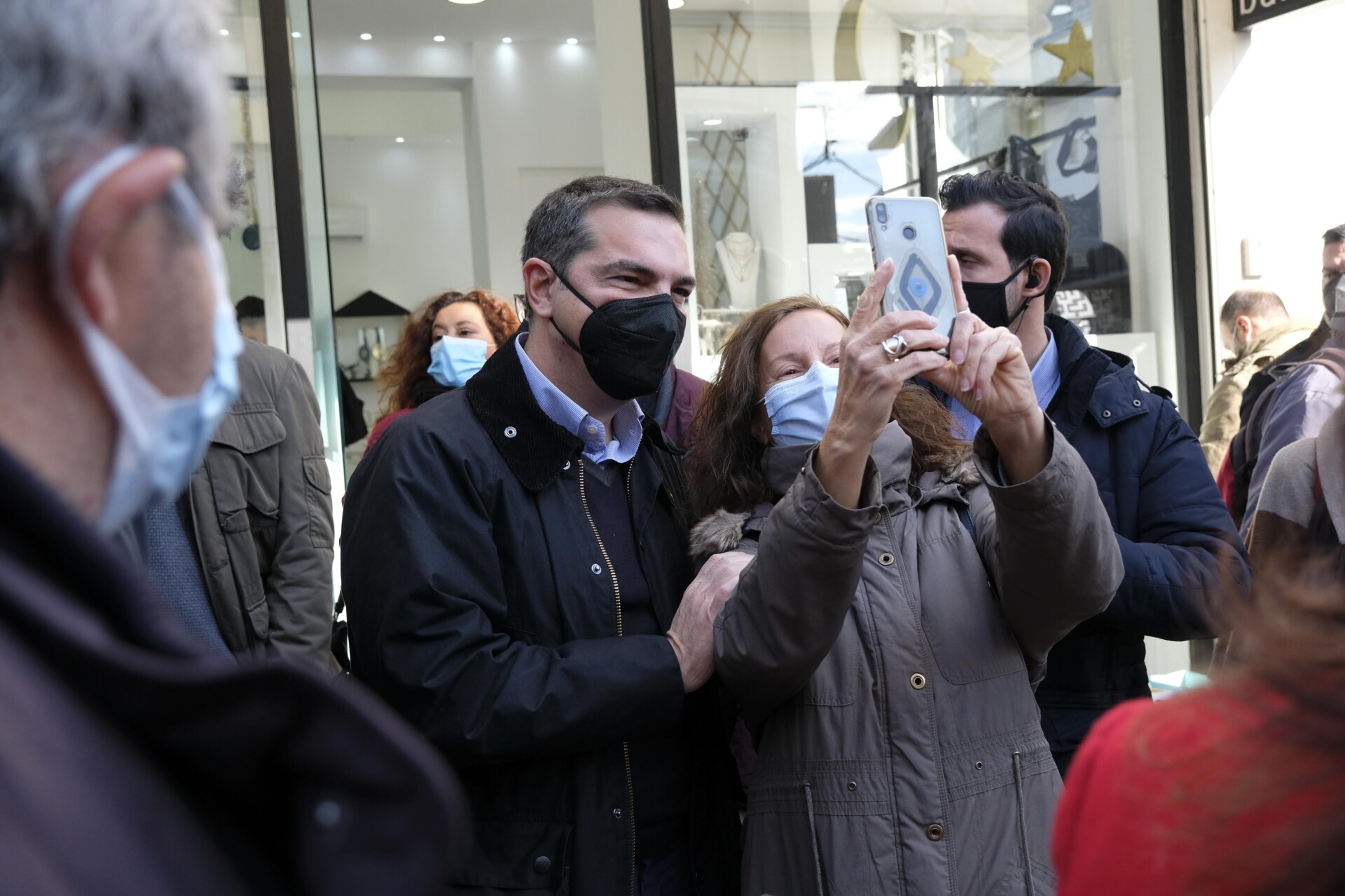 Ο Αλέξης Τσίπρας στο Περιστέρι / ΔΤ