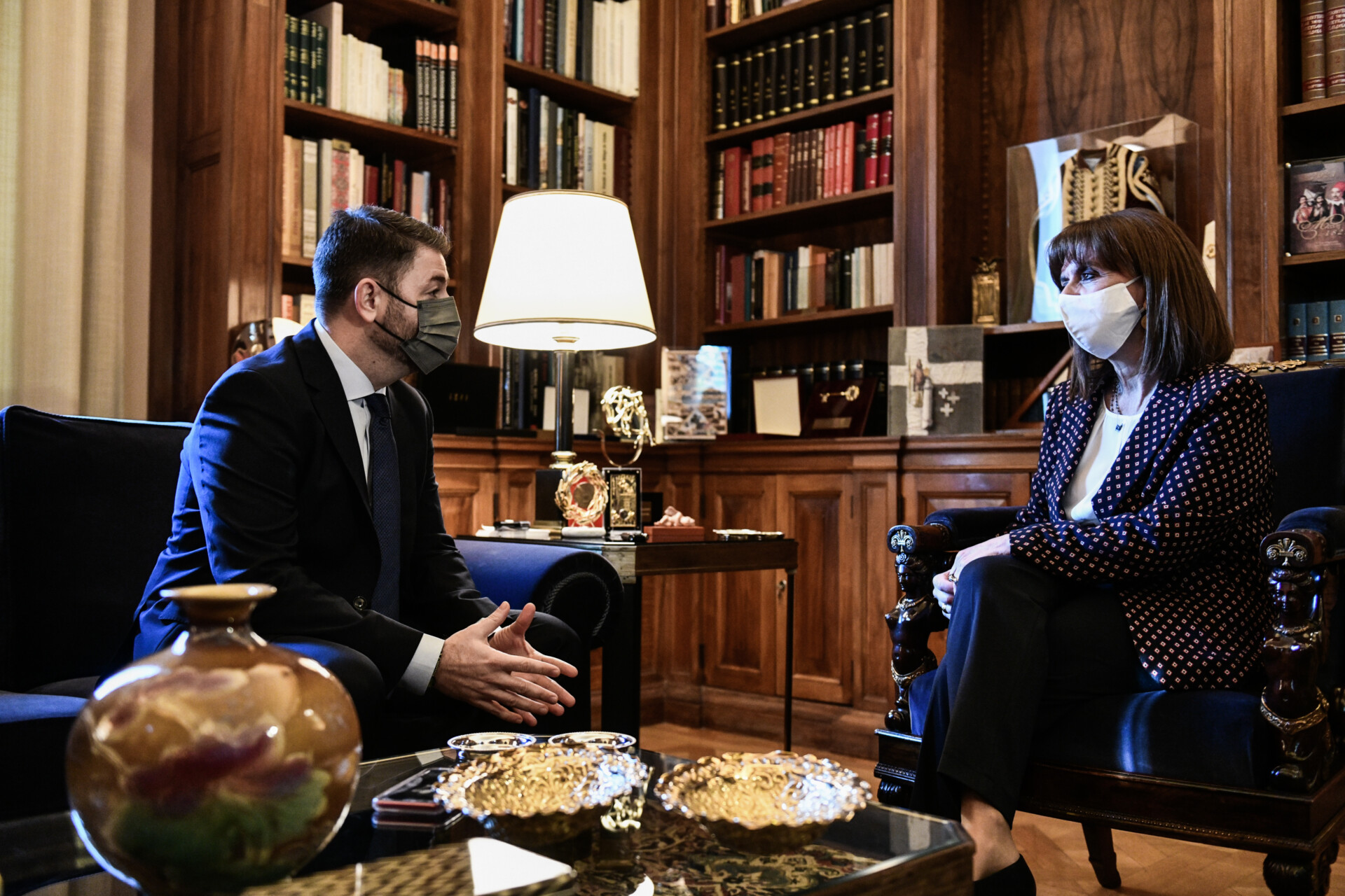 Στην Πρόεδρο της Δημοκρατίας ο Νίκος Ανδρουλάκης