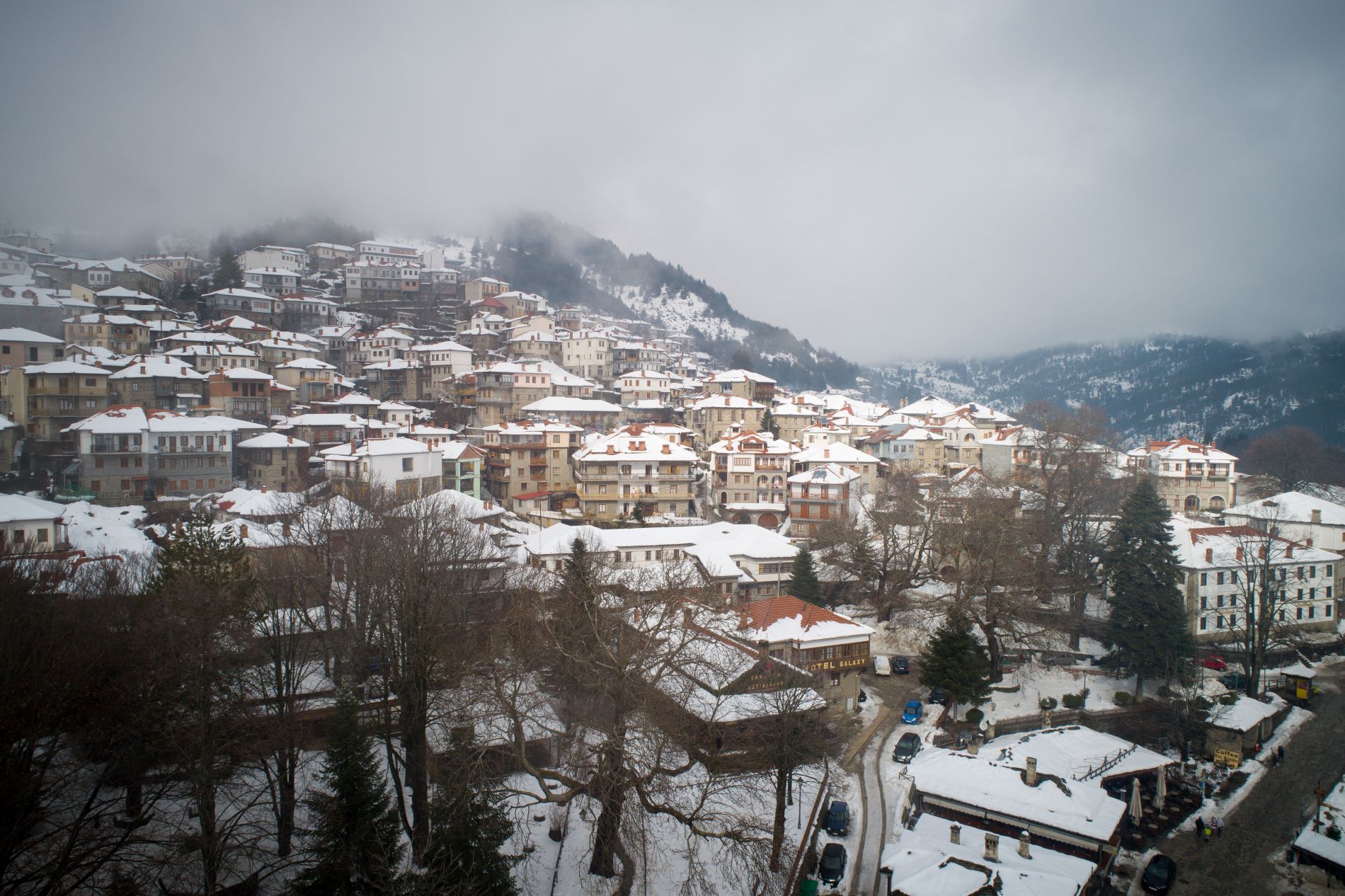 Το Μέτσοβο χιονισμένο ©Eurokinissi