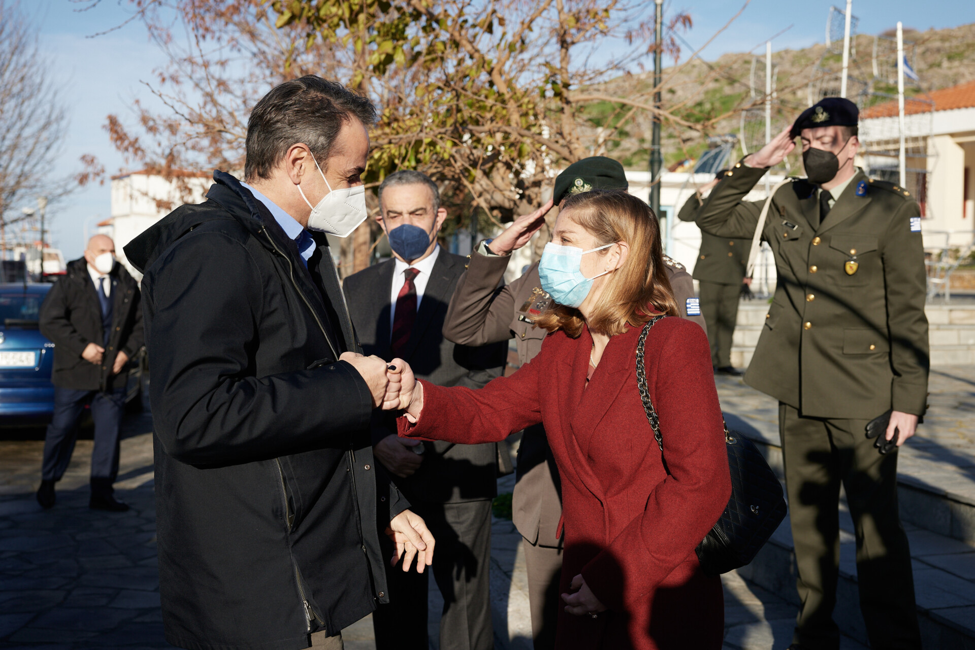 Ο Πρωθυπουργός Κυριάκος Μητσοτάκη στην τελετή Αγιασμού των Υδάτων στον Άγιο Ευστράτιο, Πέμπτη 6 Ιανουαρίου 2022. (ΔΗΜΗΤΡΗΣ ΠΑΠΑΜΗΤΣΟΣ/ΓΡΑΦΕΙΟ ΤΥΠΟΥ ΠΡΩΘΥΠΟΥΡΓΟΥ/EUROKINISSI)