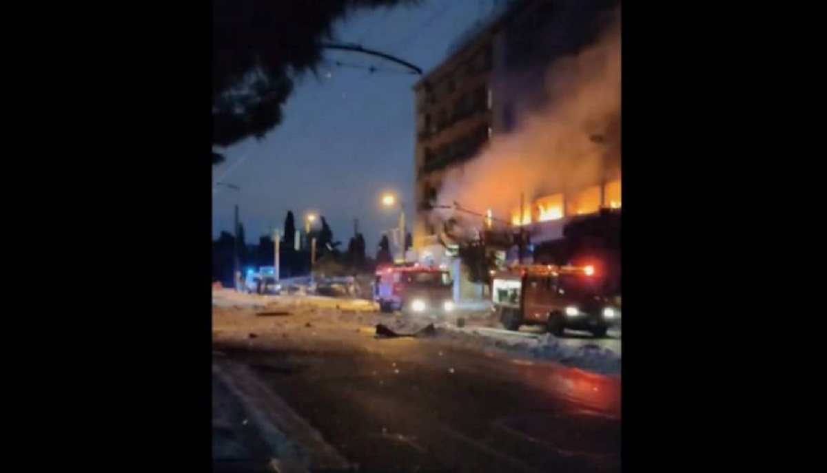 Ισχυρή έκρηξη στη Συγγρού © printscreen