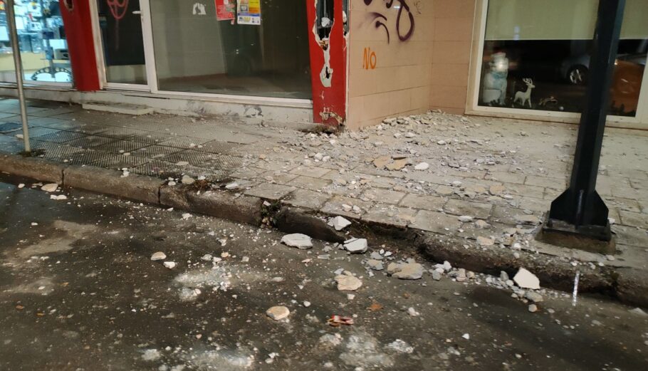 Ζημιές από το σεισμό στη Φλώρινα©Twitter