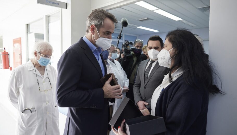 Ο Πρωθυπουργός επισκέφθηκε το Γενικό Νοσοκομείο Λήμνου ©Dimitris Papamitsos / Greek Prime Minister's Office