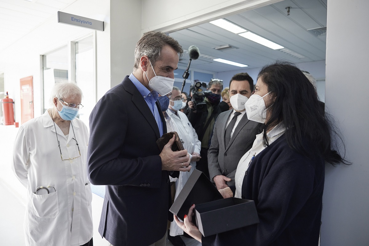 Ο Πρωθυπουργός επισκέφθηκε το Γενικό Νοσοκομείο Λήμνου ©Dimitris Papamitsos / Greek Prime Minister's Office