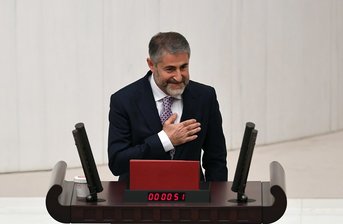 Ο νέος υπουργός Οικονομικών της Τουρκίας, Νουρεντίν Νεμπάτι © EPA/STR