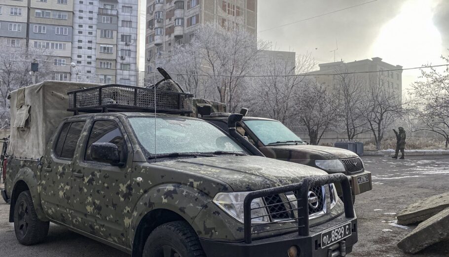 Τα υπό τη Ρωσία στρατεύματα άρχισαν να αποχωρούν από από το Καζακστάν © EPA/RUSSIAN DEFENCE MINISTRY PRESS SERVICE / HANDOUT