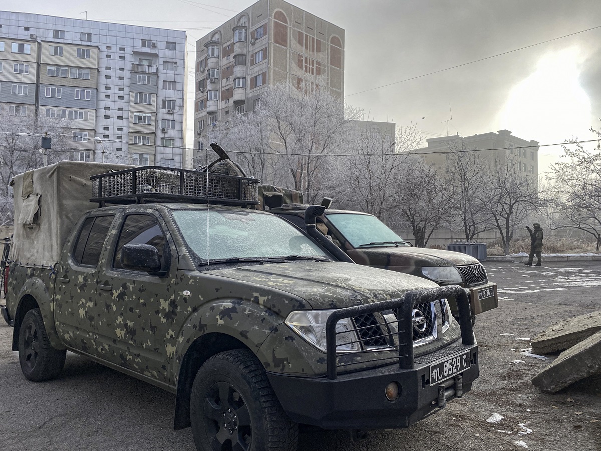 Τα υπό τη Ρωσία στρατεύματα άρχισαν να αποχωρούν από από το Καζακστάν © EPA/RUSSIAN DEFENCE MINISTRY PRESS SERVICE / HANDOUT