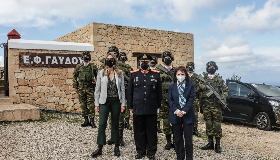 Η Πρόεδρος της Δημοκρατίας, βρέθηκε στη Γαύδο © EUROKINISSI