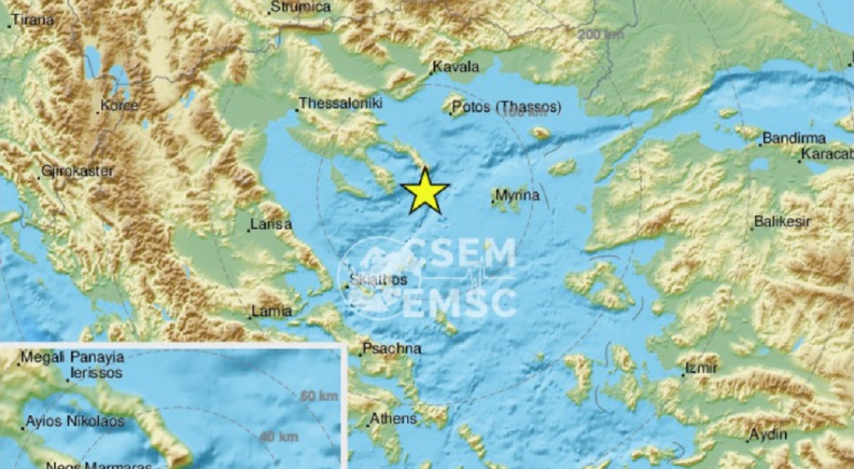 Το επίκεντρο της δόνησης © EMSC.ORG