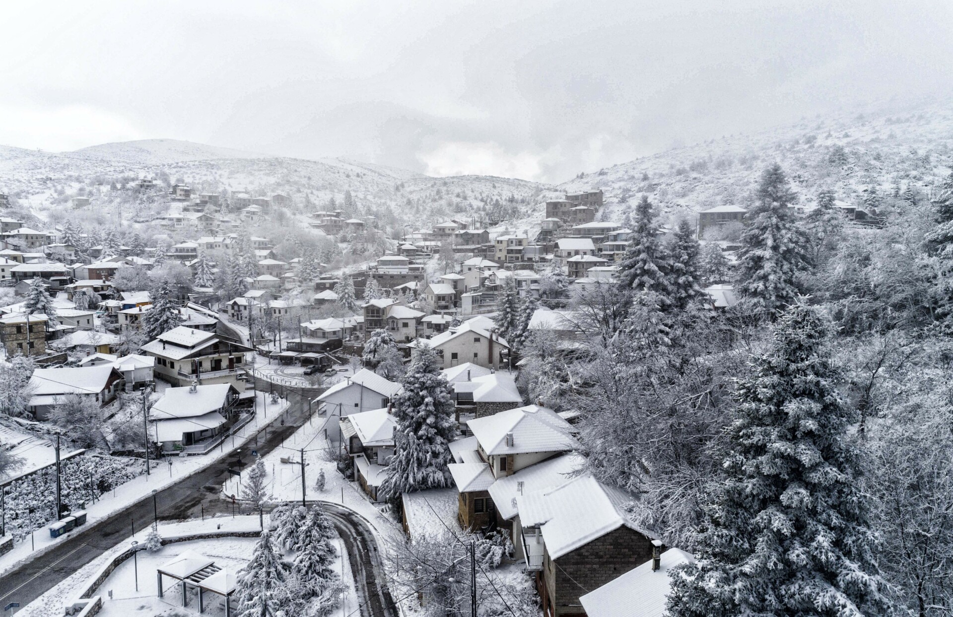 Το χιονισμένο Σέλι Ημαθίας / Φωτό Αρχείου © Eurokinissi