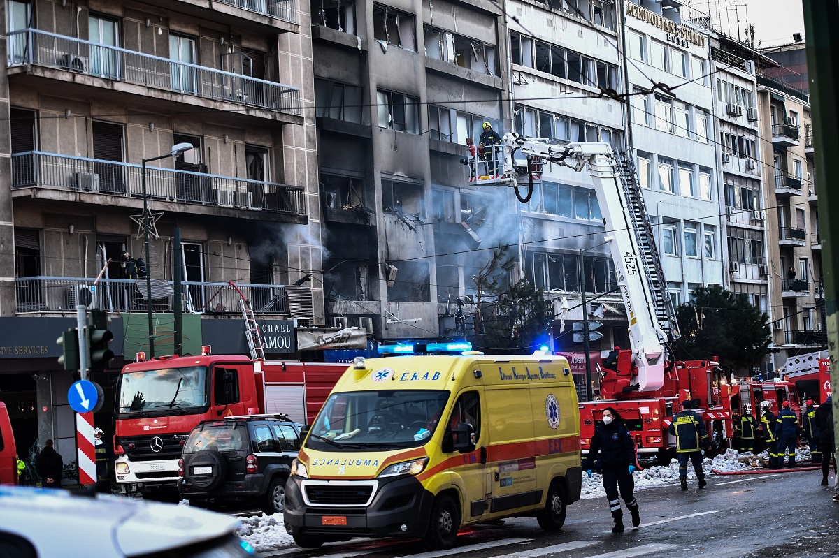 Ισχυρή έκρηξη στη Συγγρού © EUROKINISSI