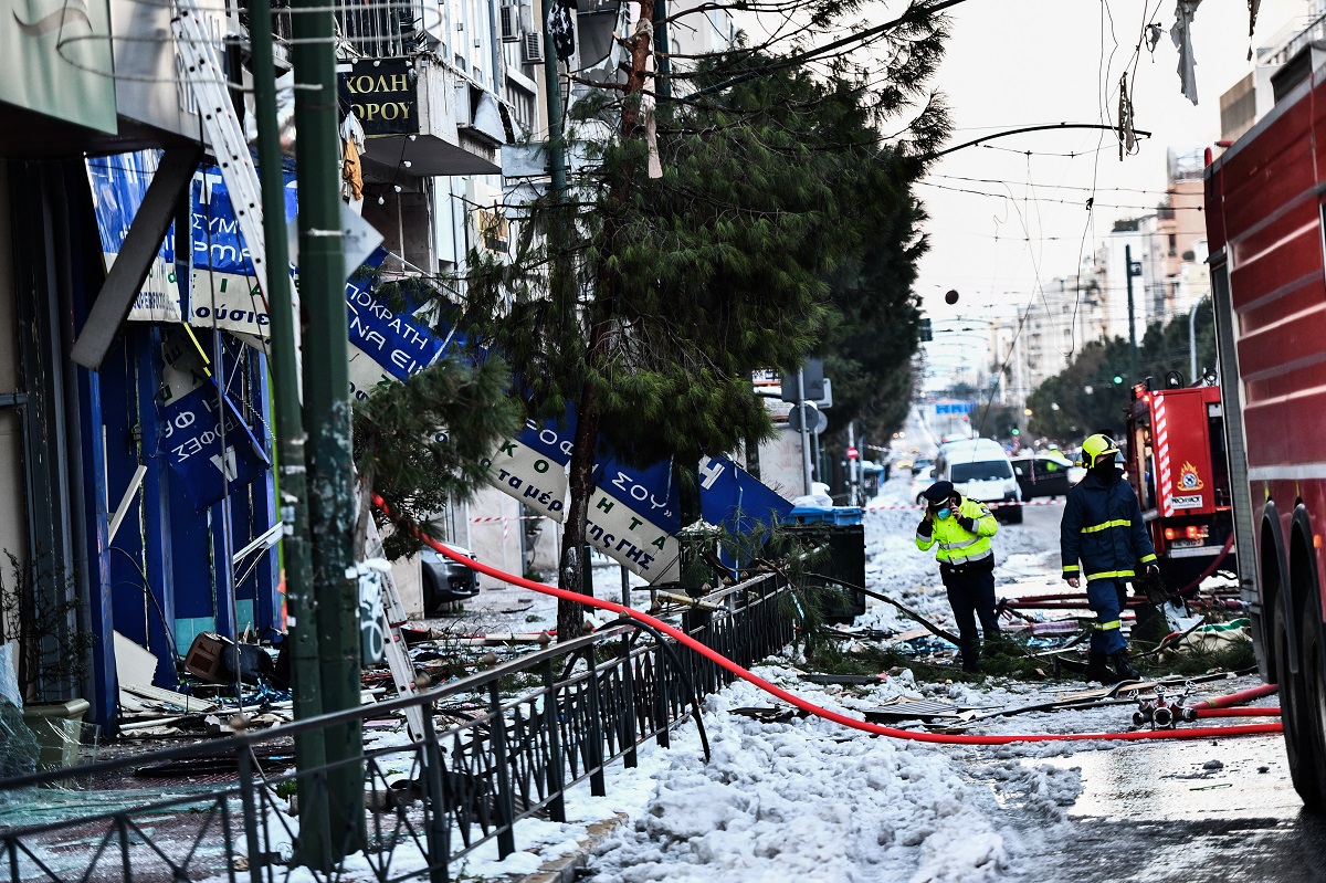 Ισχυρή έκρηξη στη Συγγρού © EUROKINISSI