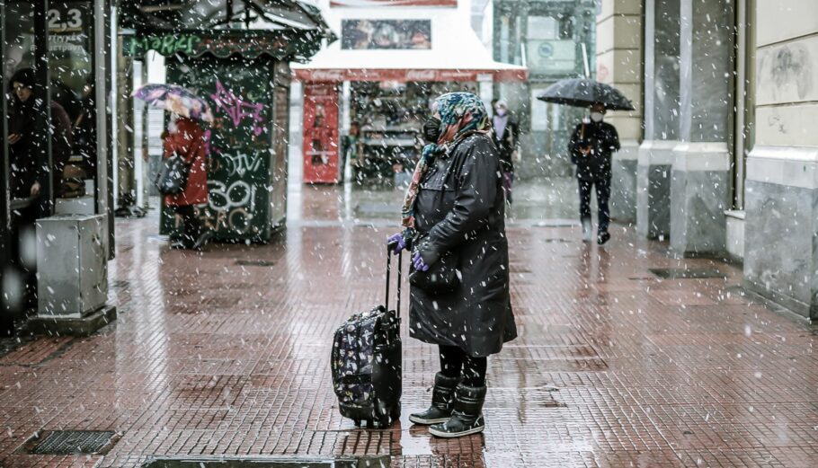 Χιόνια στην Αθήνα ©Eurokinissi