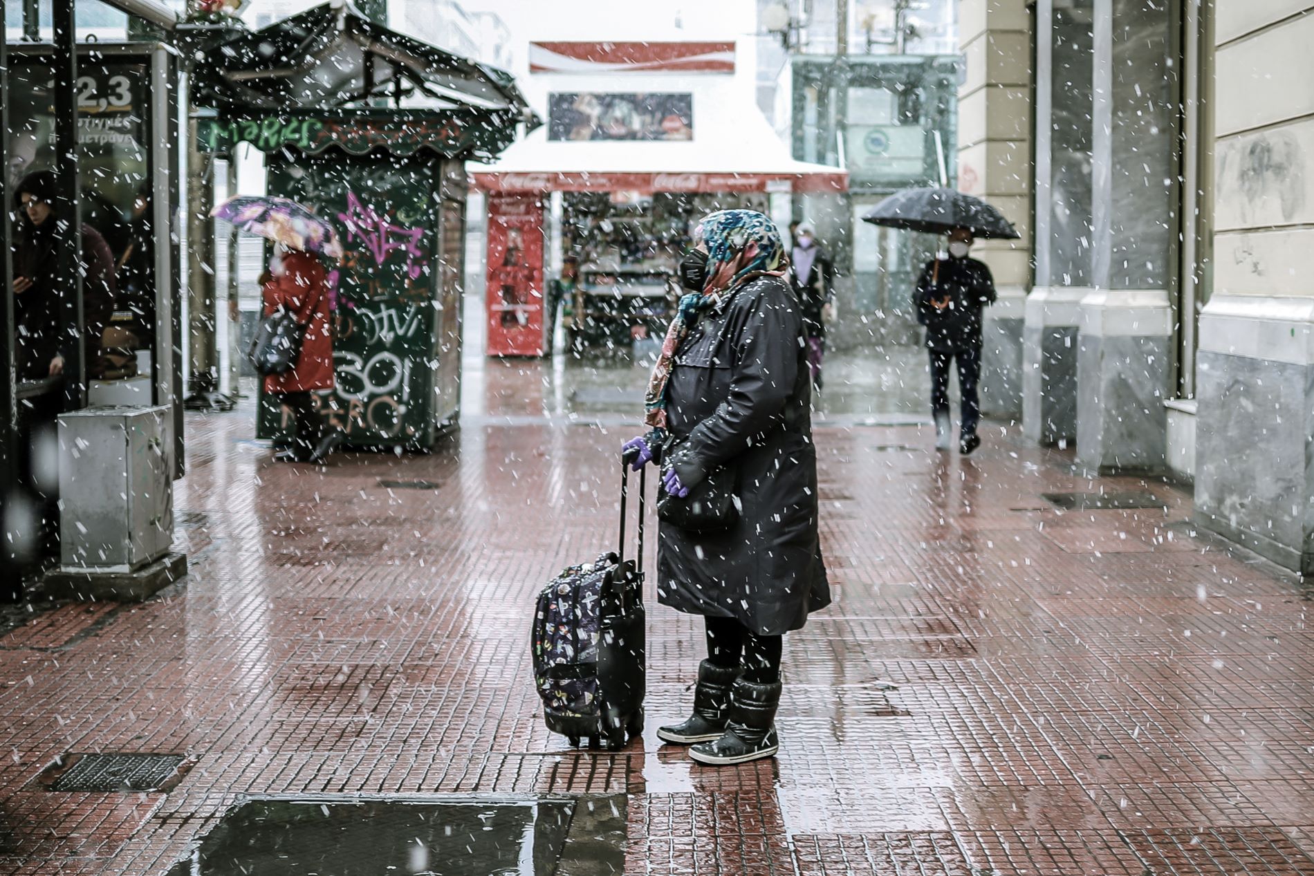 Χιόνια στην Αθήνα ©Eurokinissi