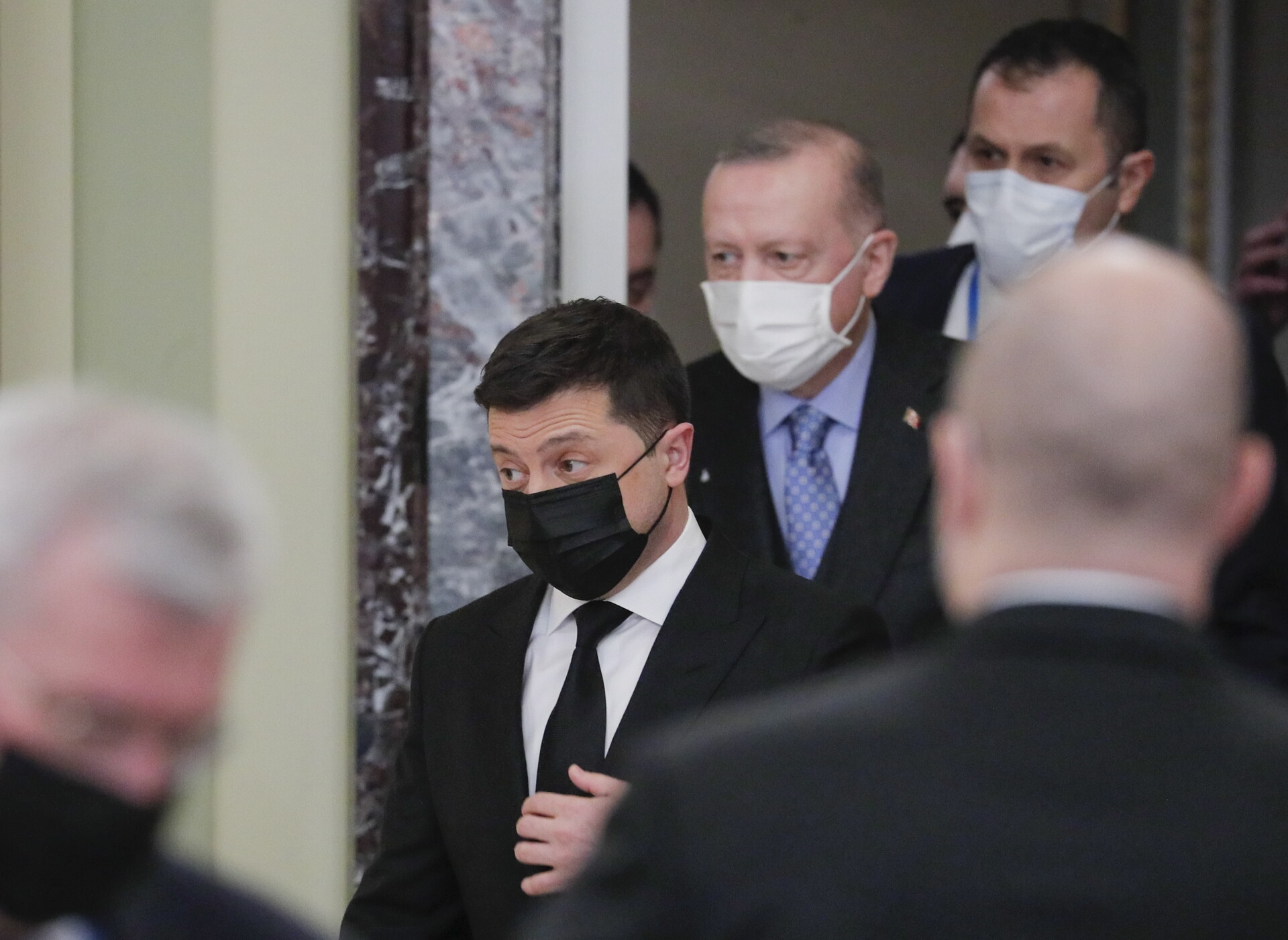 Ερντογάν και Ζελένσκι στο Κίεβο, EPA/SERGEY DOLZHENKO