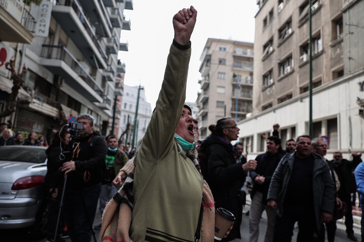 Διαμαρτυρία της ΠΟΕΔΗΝ στο υπουργείο Υγείας © Eurokinissi