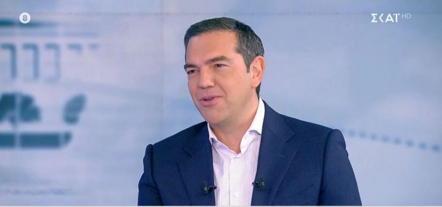 Συνέντευξη Aλέξη Τσίπρα στον ΣΚΑΪ Print Screen